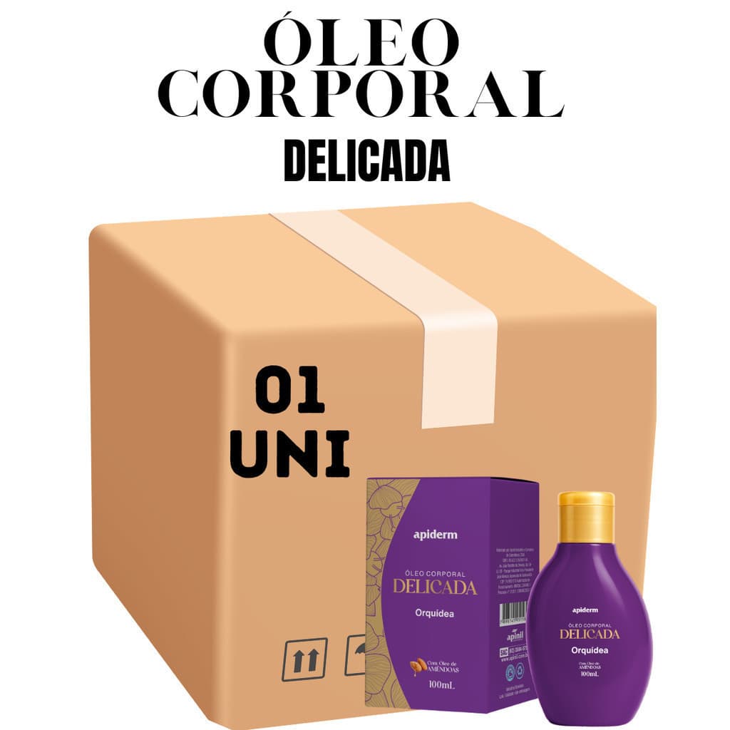 Delicada Óleo Corporal Aroma Orquídea 100ml Apinil (Campanha)