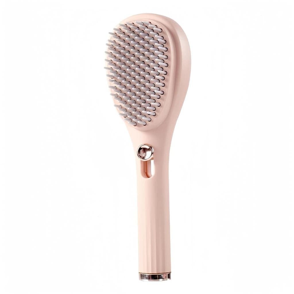 Escova de cabelo autolimpante, escova de cabelo retrátil para mulheres, pentes de massagem com airbag para cabelos gross