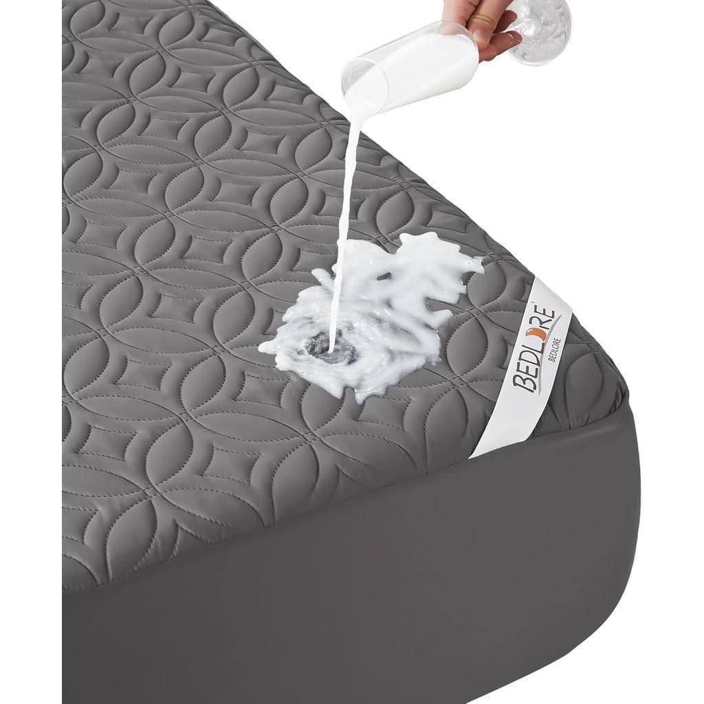 Protetor de Colchão Impermeável BEDLORE, Tamanho Queen, Sem Ruído, com Bolsos Profundos de 6"-18" de Profundidade, Capa