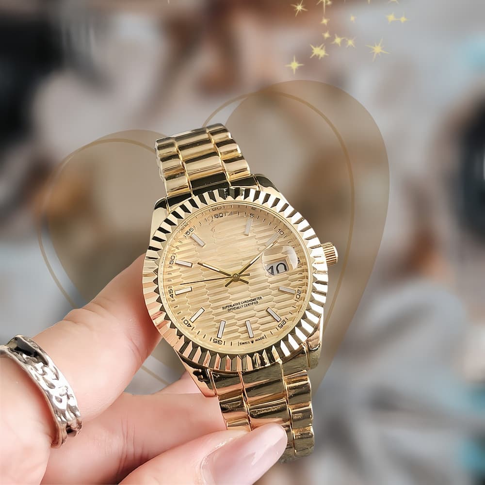 Simples tira prego escala calendário relógio feminino calendário Boutique relógio de moda 7/23