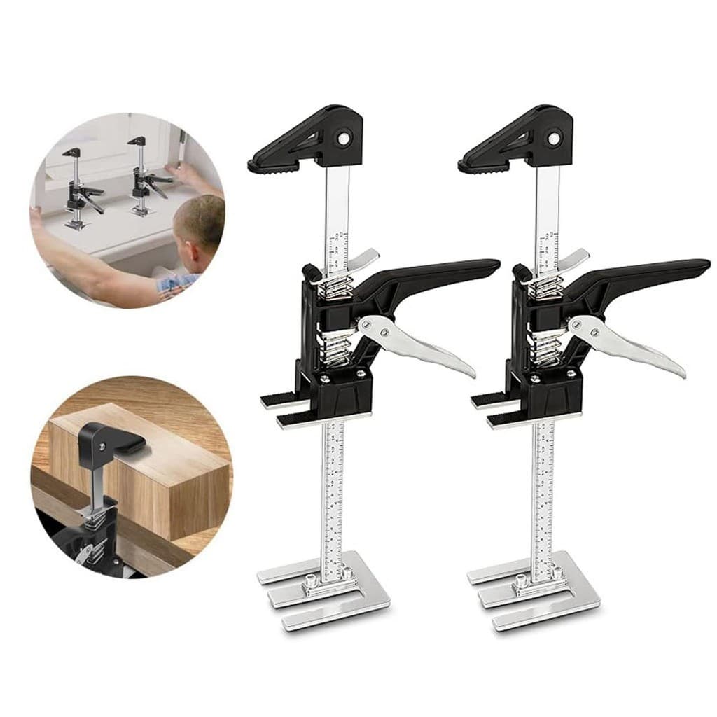 Kit 2 Suporte Elevador Telescópico Para Móveis Carga 600kg 35cm Ajustável Instalação Drywall Gabinetes