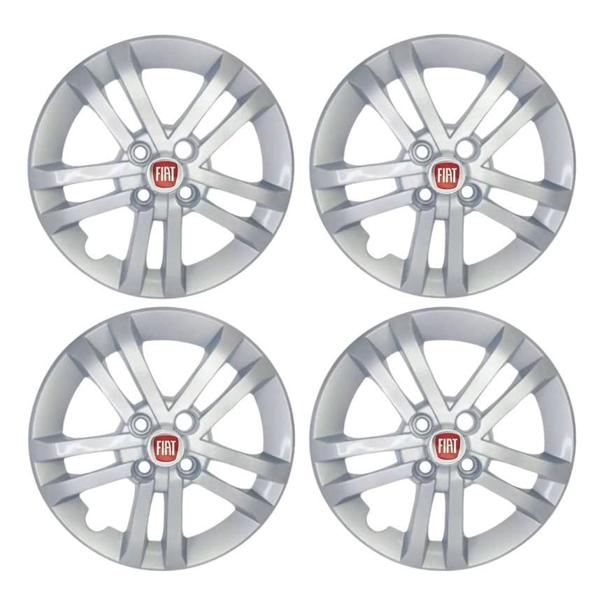 Jogo Calota Fiat Argo 2021 Aro 14 4un Tiger Cb0038pta