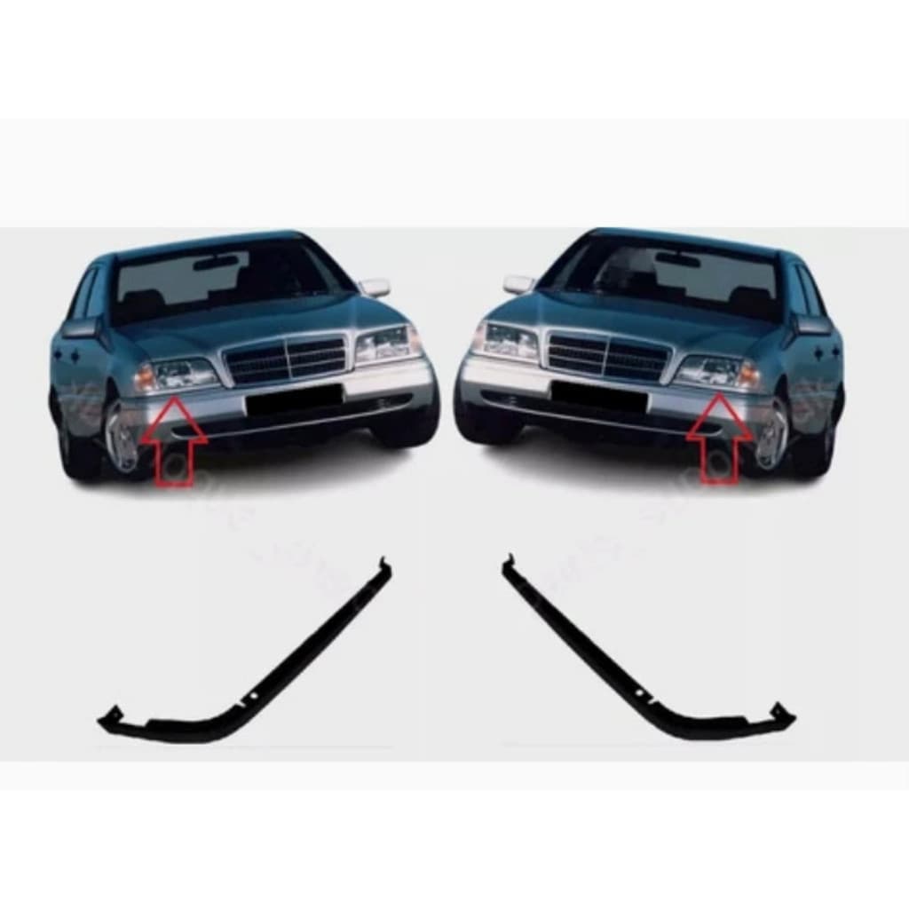 Adequado para 93-00 Mercedes-Benz Classe C W202 tiras decorativas sob os faróis