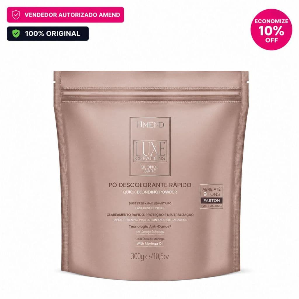 Pó Descolorante Rápido Amend Cosmetics Luxe Creations Blonde Care 300g