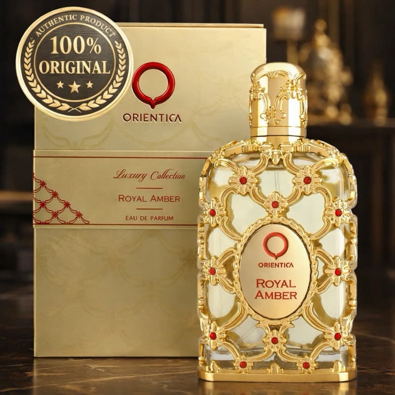 PERFUME ÁRABE ROYAL AMBER EDP 80ml - ORIGINAL