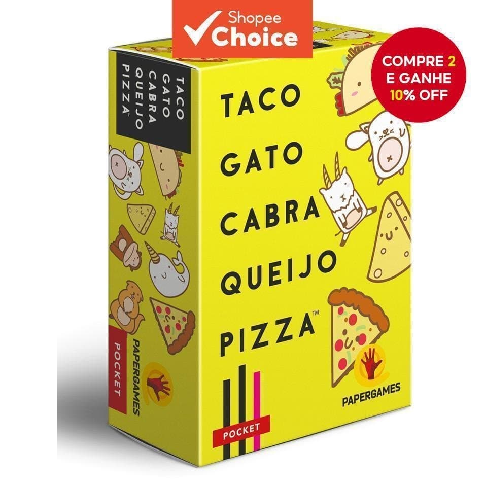 Jogo de Cartas Taco Cat Goat Cheese Pizza |     Artesanato divertido em papel adequado para encontros familiares, ideia