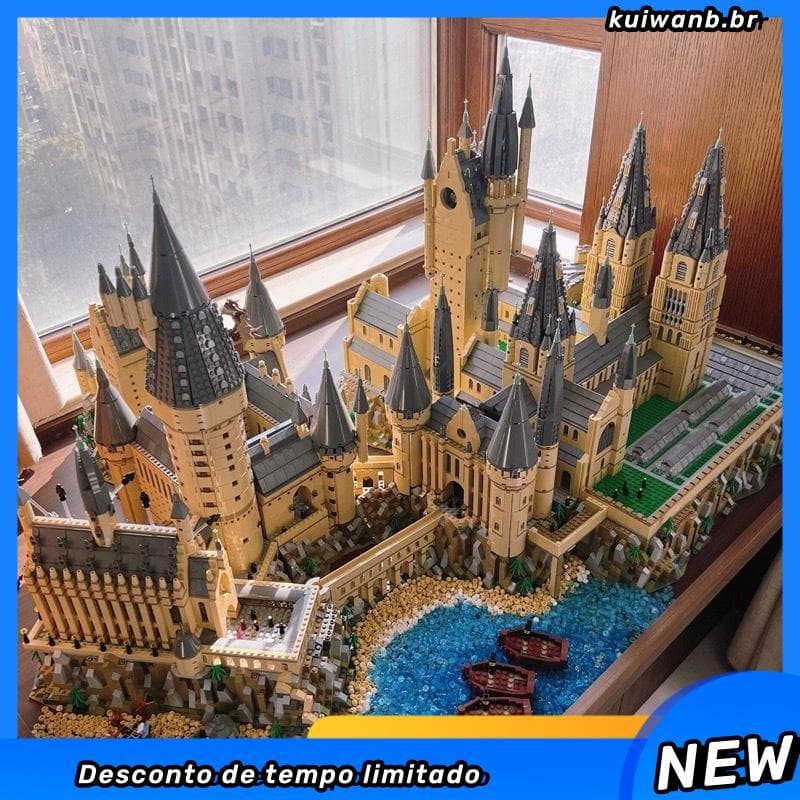 Compatível Com Blocos De Construção Do Castelo LEGO H ogwarts , Modelo De Arquitetura Da Série Harry Potter , Decorações