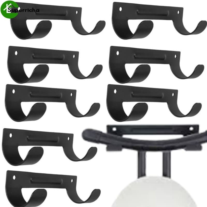 [Ultra] 1/2/3 Unidades De Ganchos Para Tábua De Passar Roupa Com Gancho Duplo-Antiderrapantes Espessados-Rack De Armazen