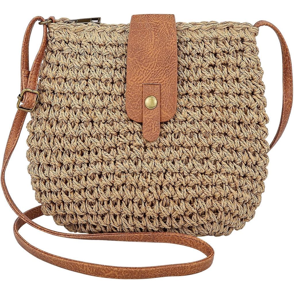 Bolsa de praia pequena de verão, bolsa de praia de palha, bolsa de mão pequena e fofa para senhoras, bolsa de ombro, bol
