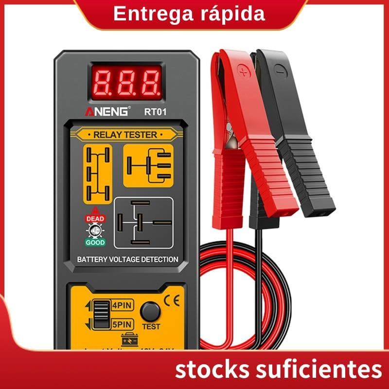Verificador Universal De Bateria De Carro 12-24V , Testador De Tensão Relé Eletrônico Automotivo , Luz LED