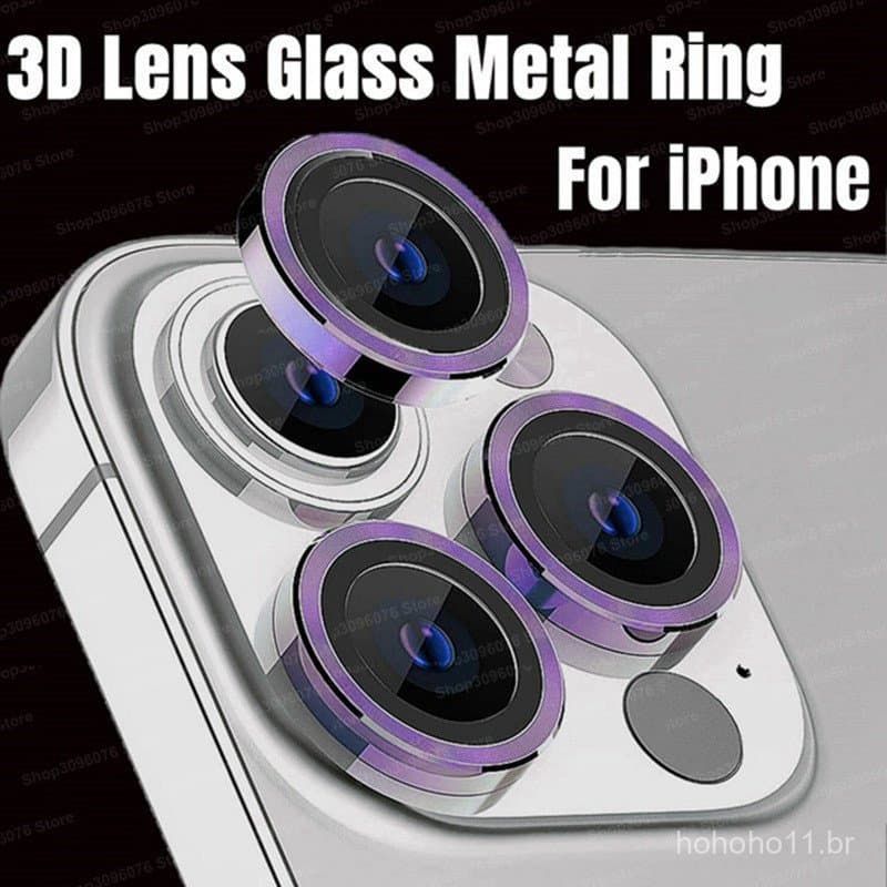 Película de vidro protetora de lente para iPhone 13 12 14 Pro Max 13 Mini 14Pro 14 plus, película protetora de vidro com