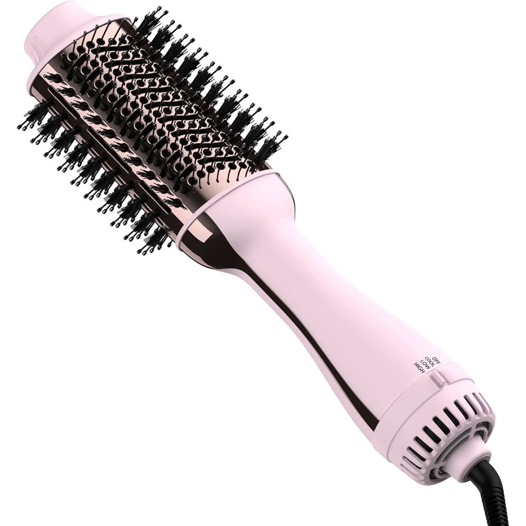 Secador de cabelo e escova combinados em um só, secador e modelador de cabelo 4 em 1 aprimorado, com escova de alisament
