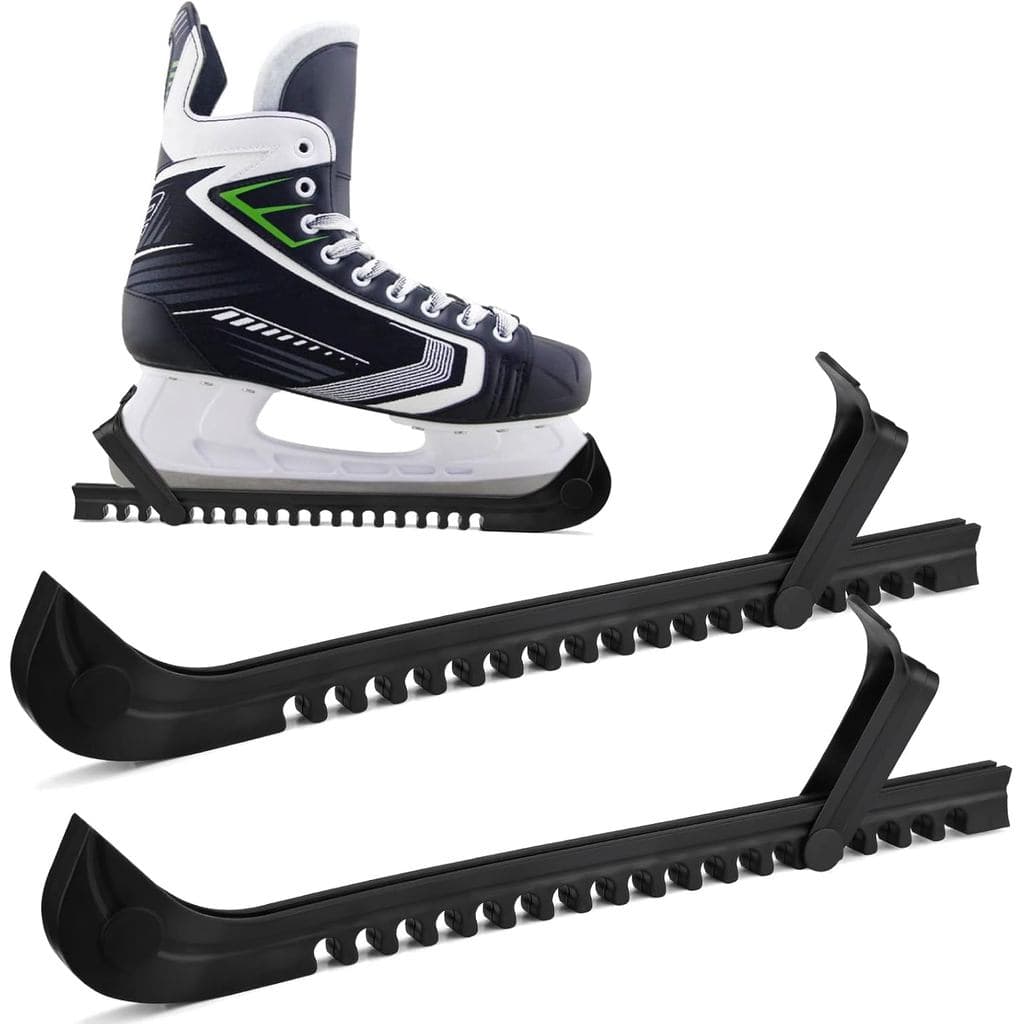 1 par de equipamento de proteção para patins de gelo, 34,5 cm, ajustável, adequado para patins de hóquei no gelo e patin