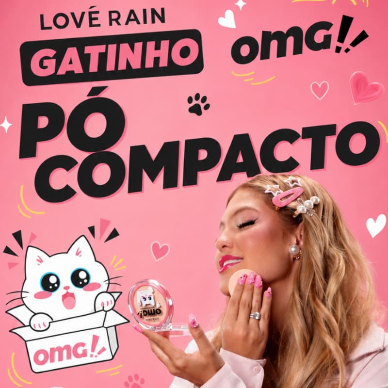 Pó Compacto OMG! - Lové Rain Cosméticos