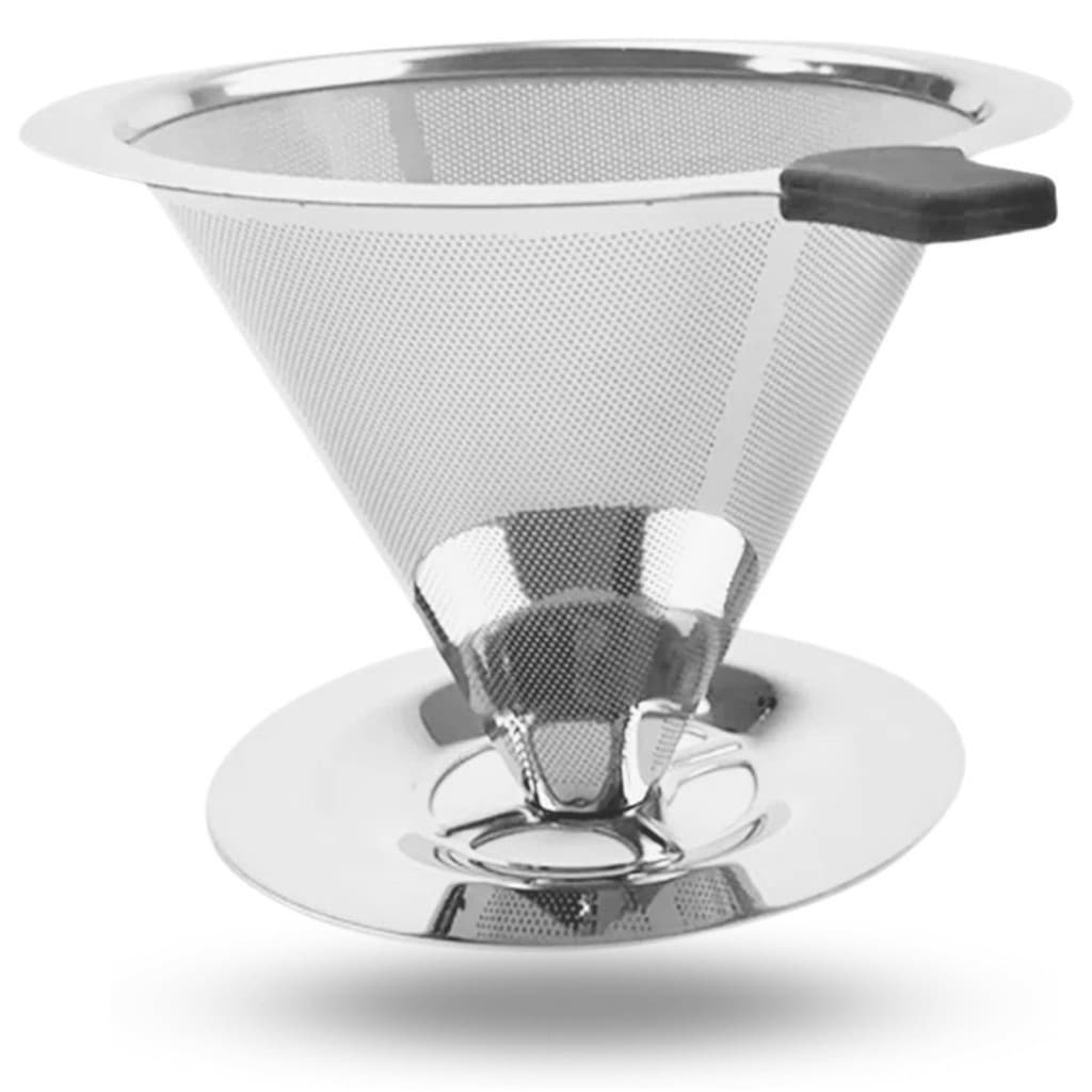 Filtro De Café Inox 103 Coador De Café Reutilizável Ecológico Sem Filtro De Papel Grande Dupla Camada