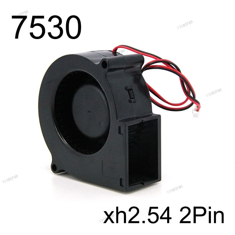Ventilador DC 7530 75x75x30mm Turbo Soprador Manga Resfriamento 5V 12V 24V 7cm Refrigerador De Fluxo De Ar De Impressora