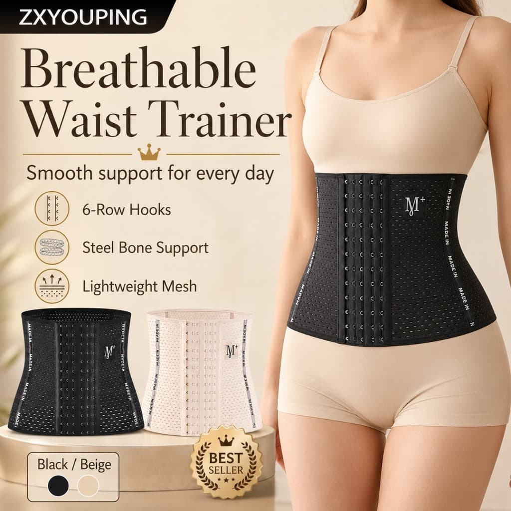 ZXYOUPING Mulheres Cintura Trainer Cinto Respirável Controle De Barriga Espartilho Emagrecimento Modelador De Corpo Vend