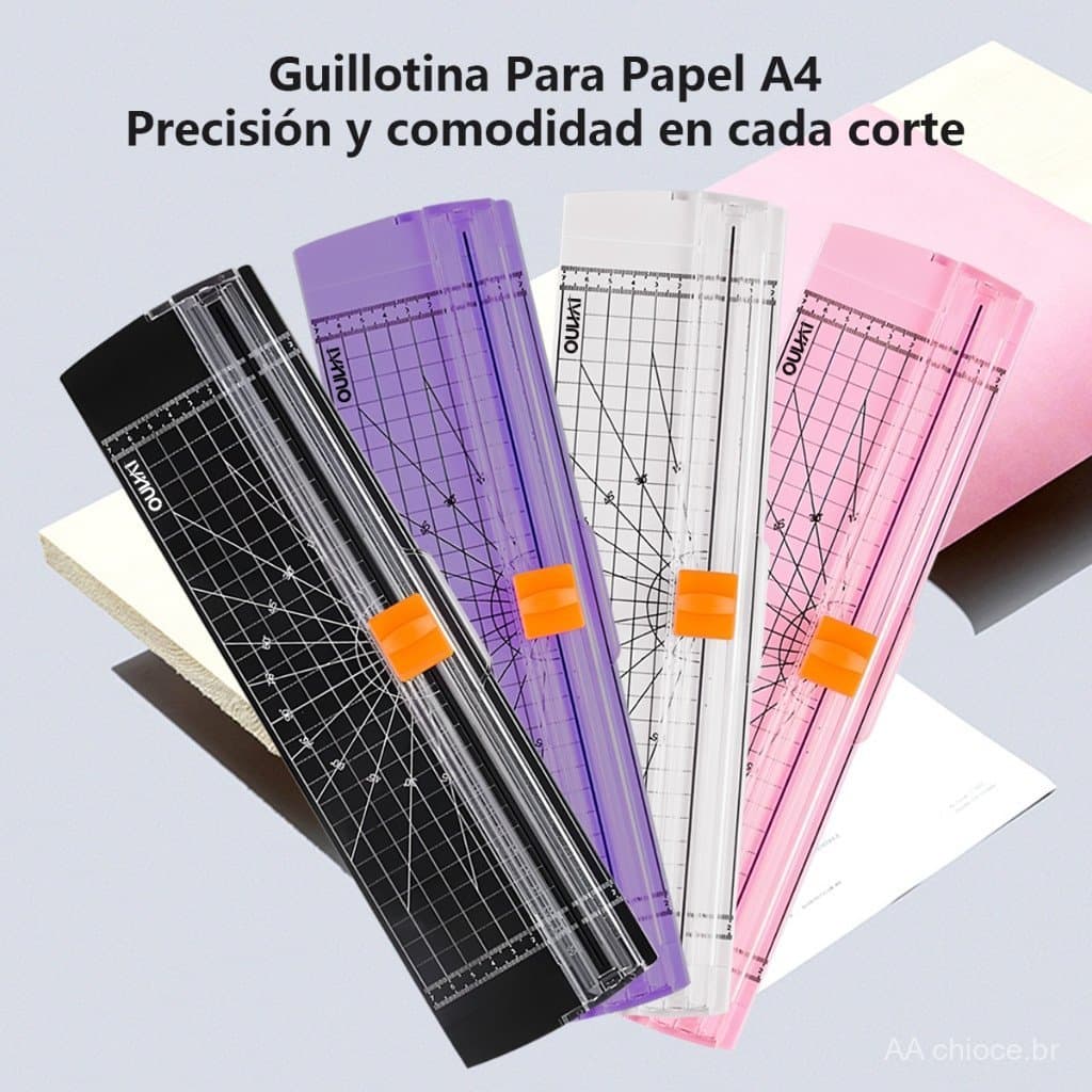 Guilhotina Cortador De Papel A4 Portátil Fácil Manuseio Escritório Lâmina para álbum de recortes