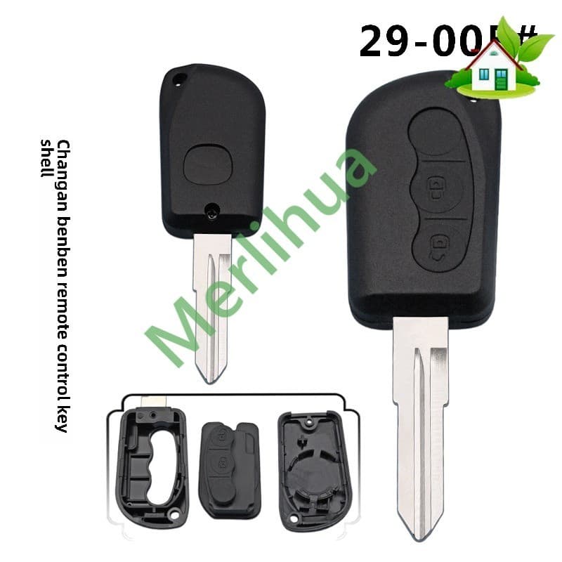 Para Changan Benben CX20 Chave De Controle Remoto Escudo Placa Reta Caso Substituição Em Branco