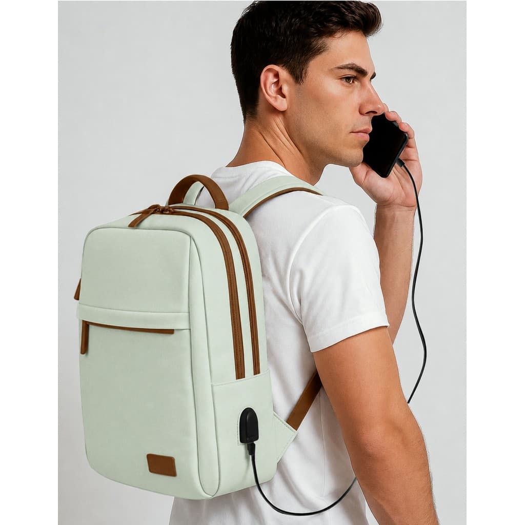 Mochila Feminina Executiva Escolar USB Notebook Bagagem