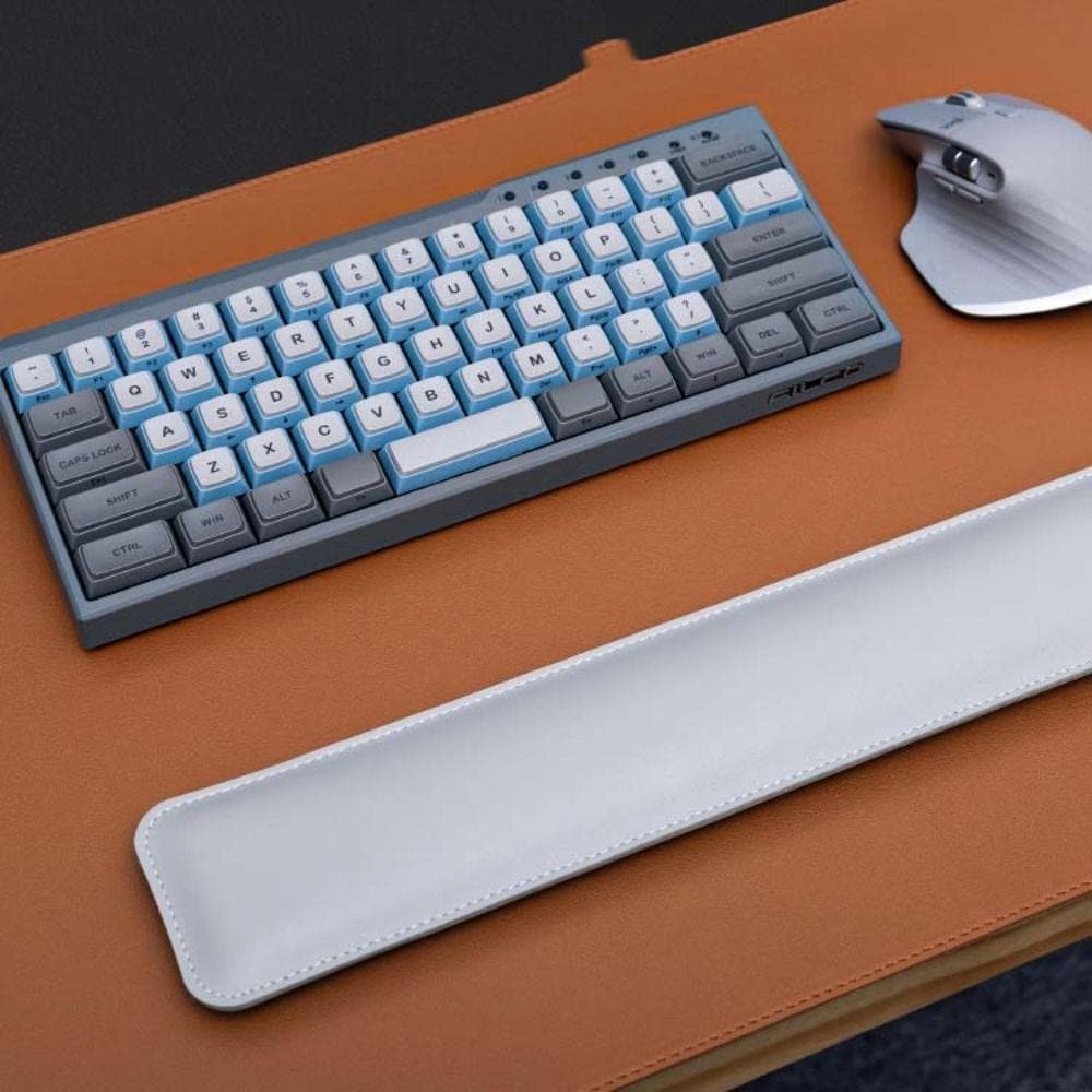 Mouse Pad De Couro , Almofada De Pulso Portátil Para Teclado Dupla Face Mesa De Computador À Prova D'água