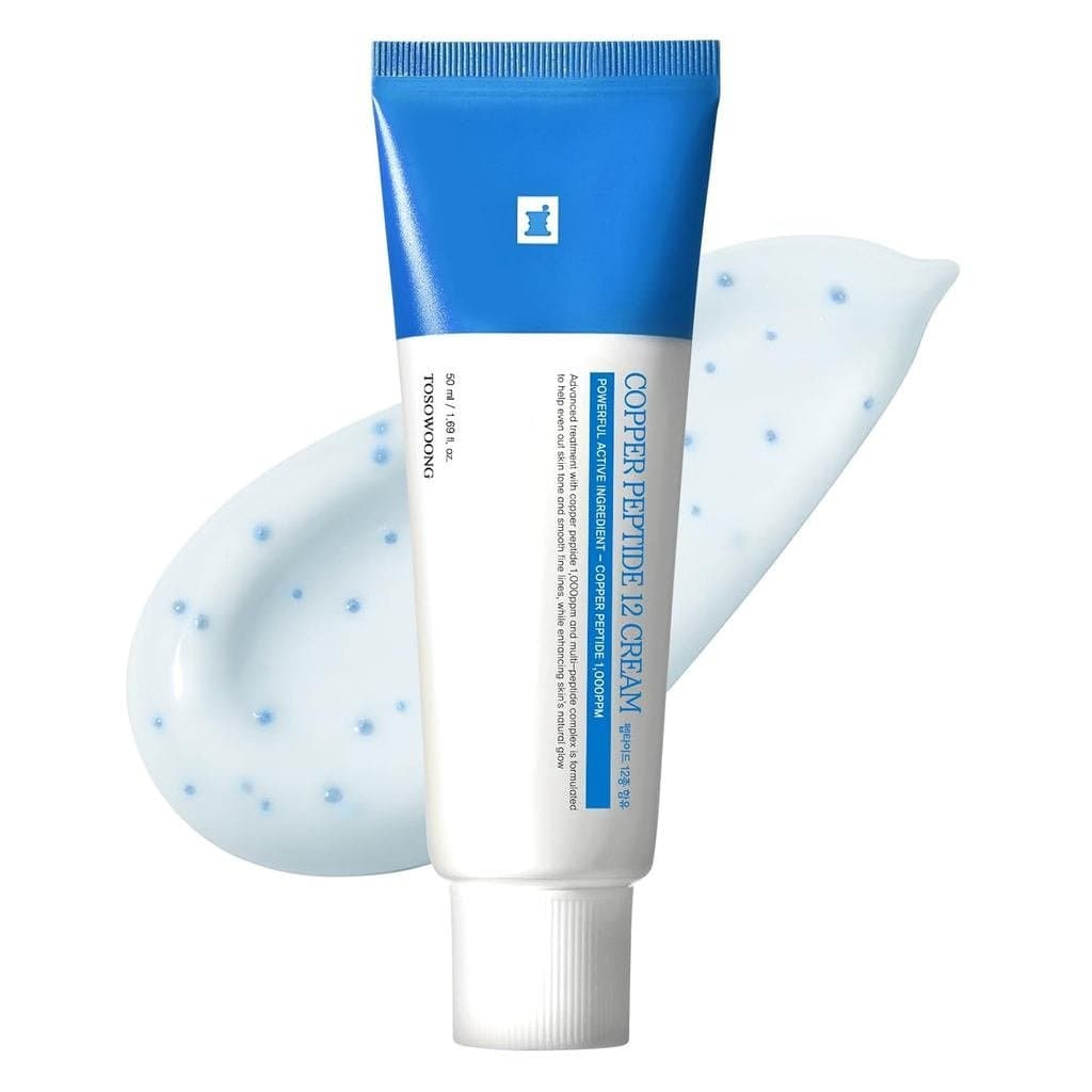 TOSOWOONG Copper Peptide 12, Antienvelhecimento para Linhas Finas e Rugas |   Peptídeo de Cobre Tripeptídeo-1 com