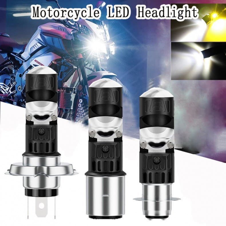 Kit de Conversão de Farol LED para Motocicleta H4 Hi/Lo Beam 6500K P15D T19 H6/Ba20d AC/DC 9-60V para Motocicleta ATV UT