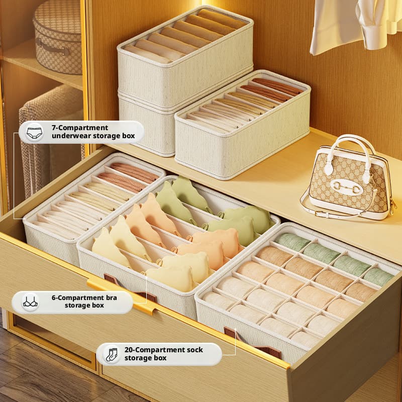 Armazenamento de guarda-roupa caixa de armazenamento de roupa interior quarto calças gaveta multifuncional caixa de arma