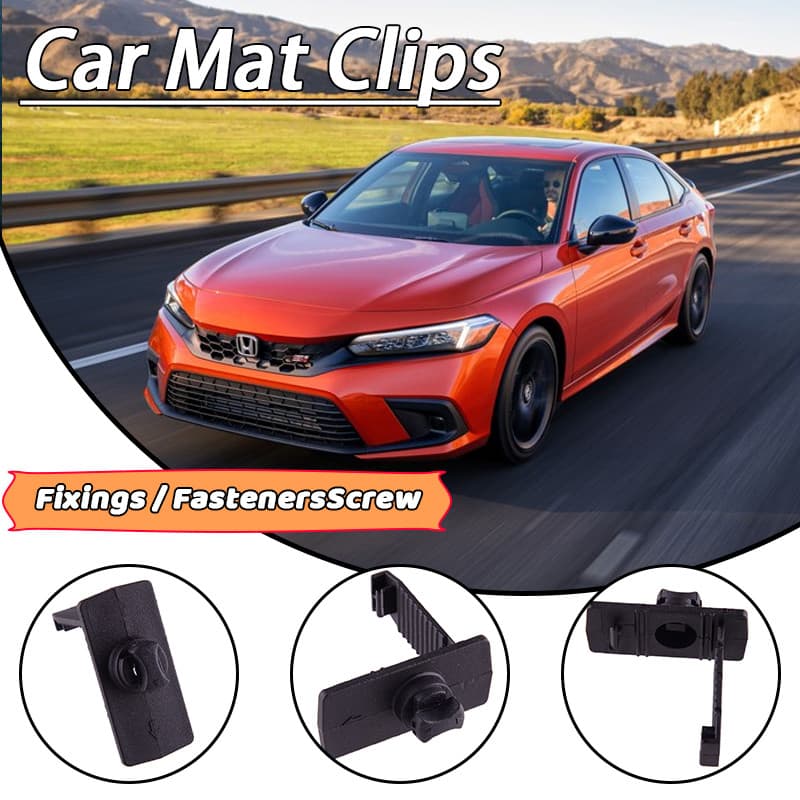 4 Pçs Para Honda Civic Jazz CR-V HR Clipes De Fixação De Tapete De Carro Clipe Gancho Fixadores Parafuso Acessórios