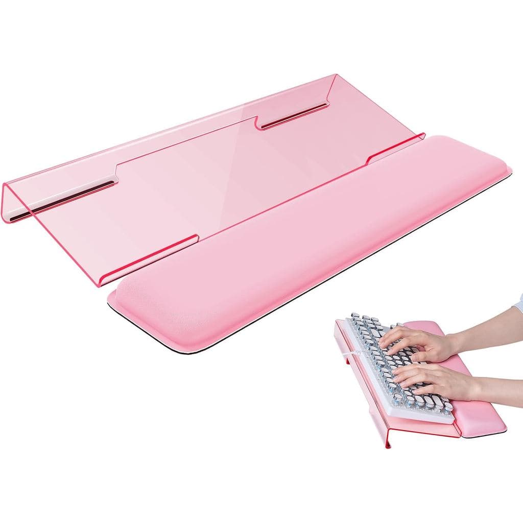 Descanso de Pulso para Teclado Laborio, Suporte Elevatório para Teclado de Mesa |   Suporte Ergonômico para Teclado em A