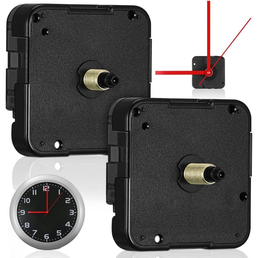 Conjunto de 2 Peças de Mecanismo de Movimento de Relógio de Quartzo SUPVOX: Combinado de Comprimento de Eixo de 16mm e 2