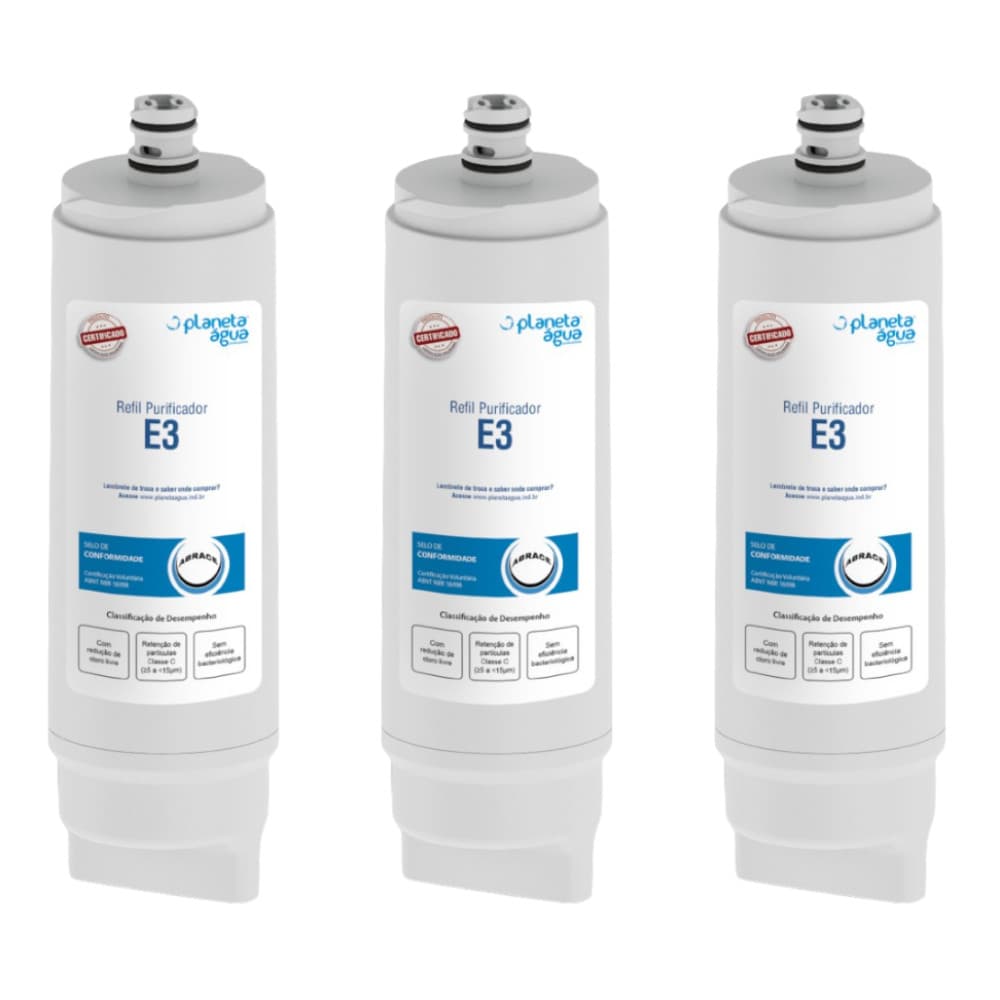 Filtro Refil para Bebedouros e Purificadores de Água IBBL - Kit com 3 - Planeta Água