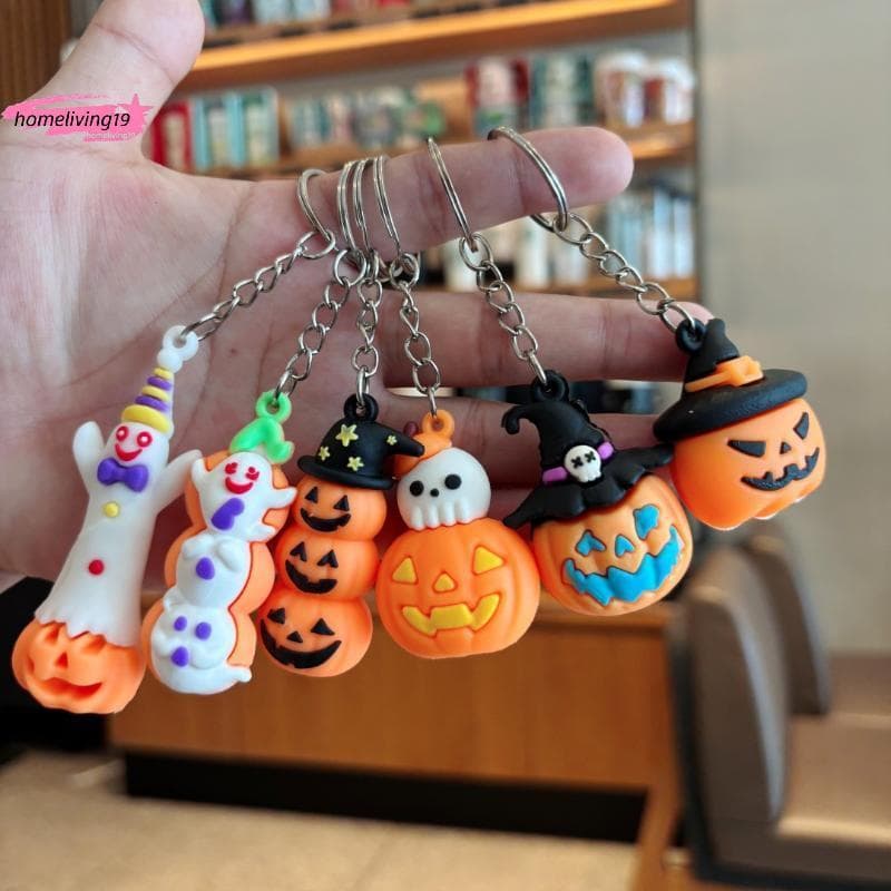 HOM Bla Animal Halloween Chaveiro Adorável Gato Morcego Aranha Design Portátil Para Artesanal DIY Bapa Pingente Uso Diár