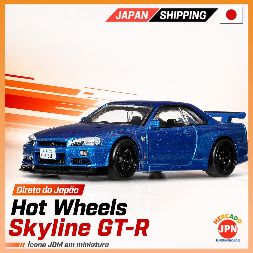 Hot Wheels Car Culture Timeless Icons Nissan Skyline GT-R V-Spec II (BNR34) Vehicl Direct from JAPAN