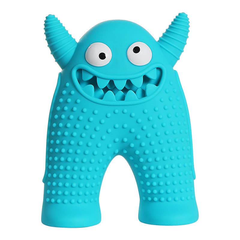 Moedor de dentes para cães de estimação, pequeno monstro, brinquedo de voz, escova de dentes para cães, resistente à mor