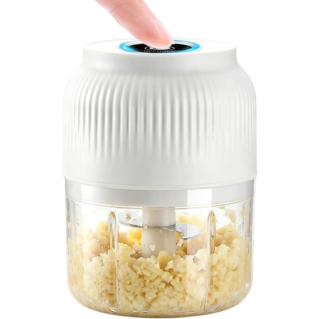2026 Novo Mini Processador de Alimentos e Picador de Alimentos para Cozinha, Picador de Alho Portátil Sem Fio com 4 Lâmi