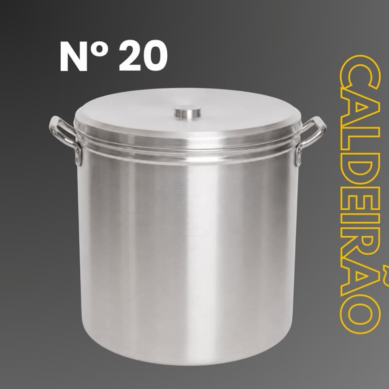 Caldeirão Panela Aluminio N20 Cervejeiro Linha Hotel 5 litros