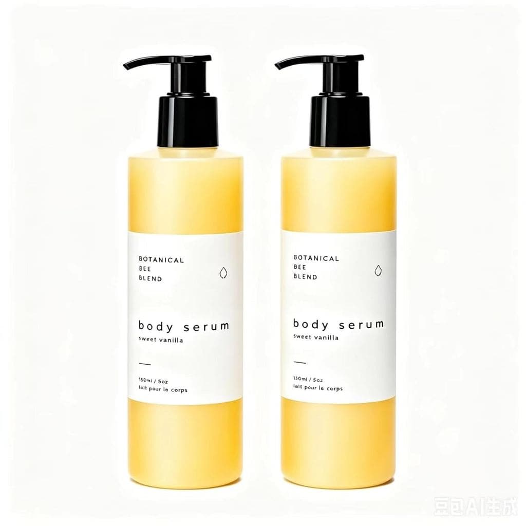 2PCSfromBeesVanillaBodySer, Cuidado Hidratante para o Corpo 150ml | BeeBlend com Abacate, Algodão e Manteiga de Karité,