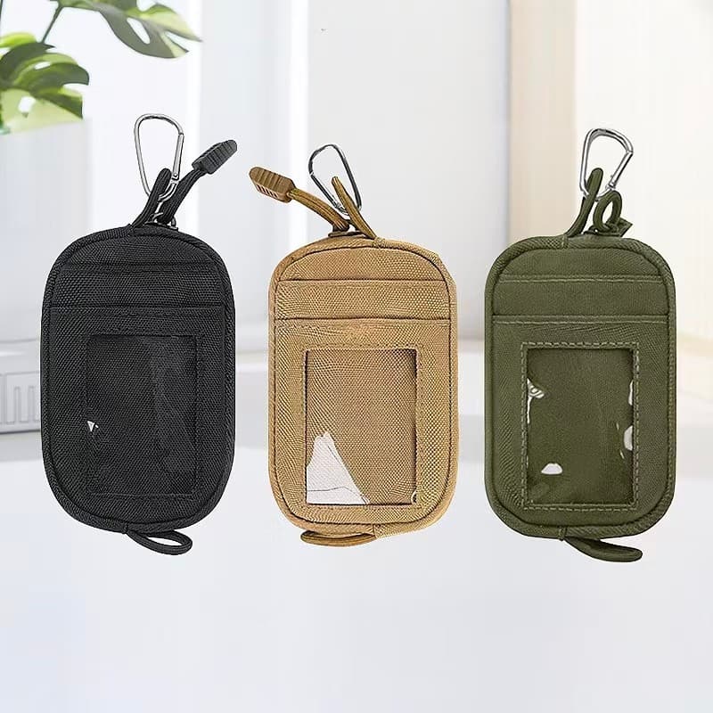 Mini Porta-Moedas , Bolsa Pequena Com Zíper Esportiva , Para Guardar Chaves , E Documentos .