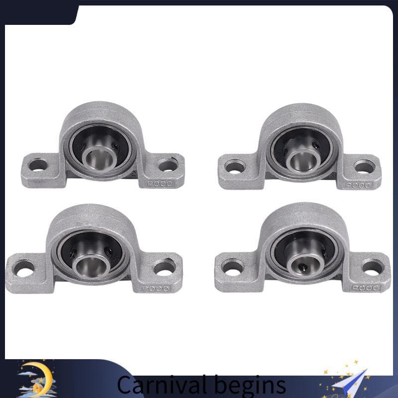 [eileenj3] 4 Peças Rolamento De Flange De Carcaça 10mm KP000 Esferas Bloco De Travesseiro Para Sobressalentes Impressora
