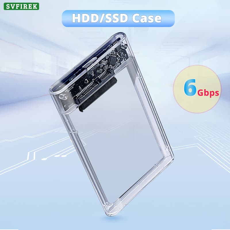 Gabinete SATA Para USB3.1 SSD Caixas De Disco Rígido Externas Transparentes De 2.5 Polegadas Laptop Notebook PC