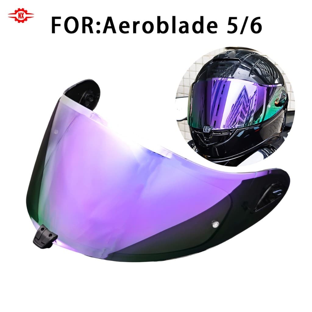 Para OGK Aeroblade 5/6 Compatível Capacete De Motocicleta Viseira Solar-Lente PC
