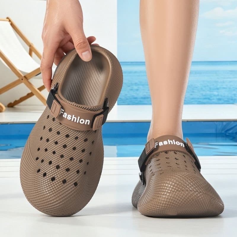 Sapatos masculinos com buracos chinelos moda Casual sandálias de EVA masculino All-Match três cores antiderrapante confo