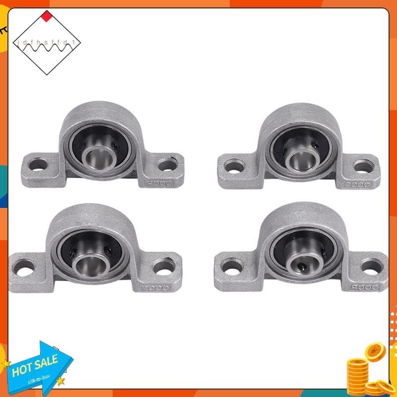 [Promover J] 4 Peças De Rolamento De Flange 10mm KP000 Esferas Bloco De Descanso Para Sobressalentes Impressora 3D