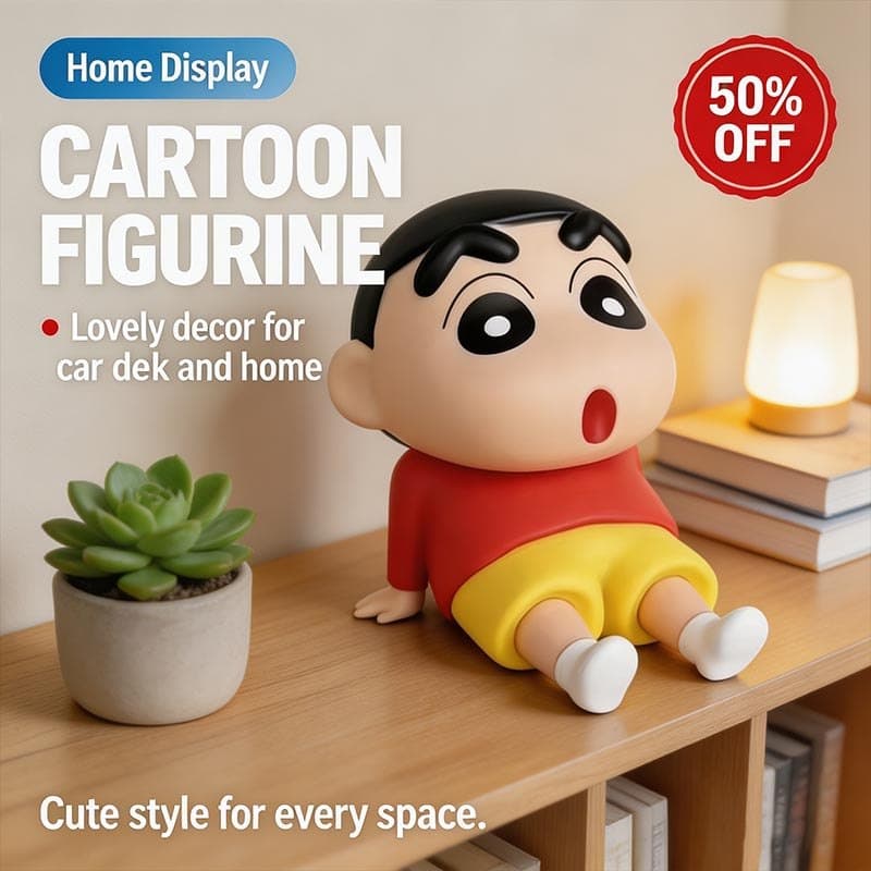 Estoque Pronto Bonito Personagem Dos Desenhos Animados Figura Suporte Do Telefone Mini Estatueta De Mesa Ornamento Colec
