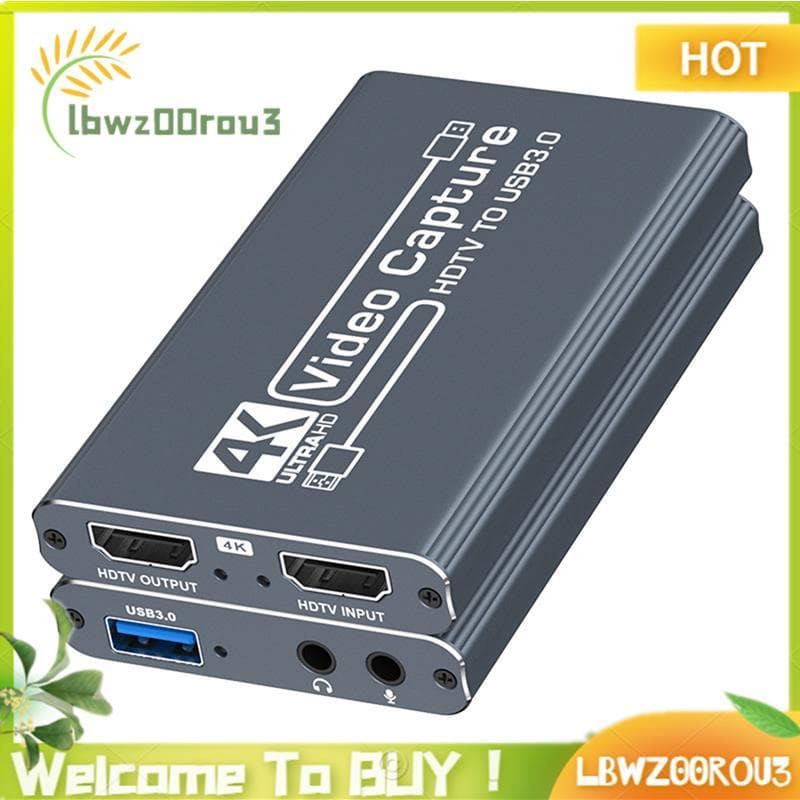 Placa De Captura De Vídeo USB3.0 Compatível Com HD 1080P 60fps 4K Para Gravação De Jogos Transmissão Ao Vivo