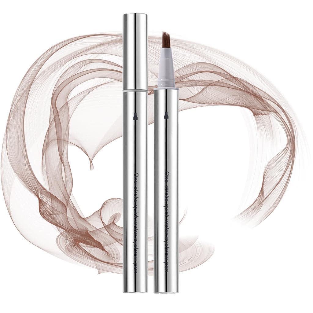 Caneta Líquida para Sobrancelhas à Prova d'Água - Marrom, Efeito Microblading para Sobrancelhas com Aparência Natural, L
