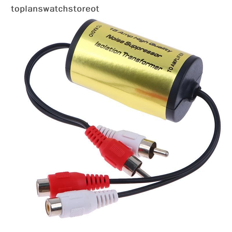 TOL RCA Filtro De Ruído De Áudio Supressor Isolador De Loop De Aterramento Para Carro E Casa Estéreo 2-Controladorrca Ma