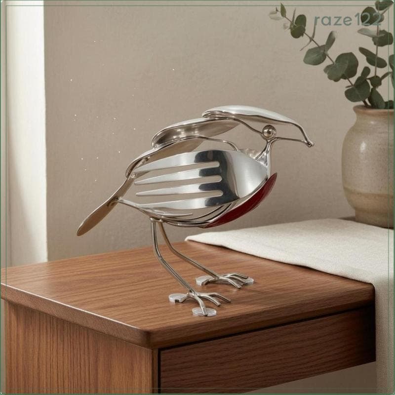 [Raze122] Escultura Artística De Metal , Esculturas E Estatuetas Decorativas Minimalistas De Pássaros Para Decoração De