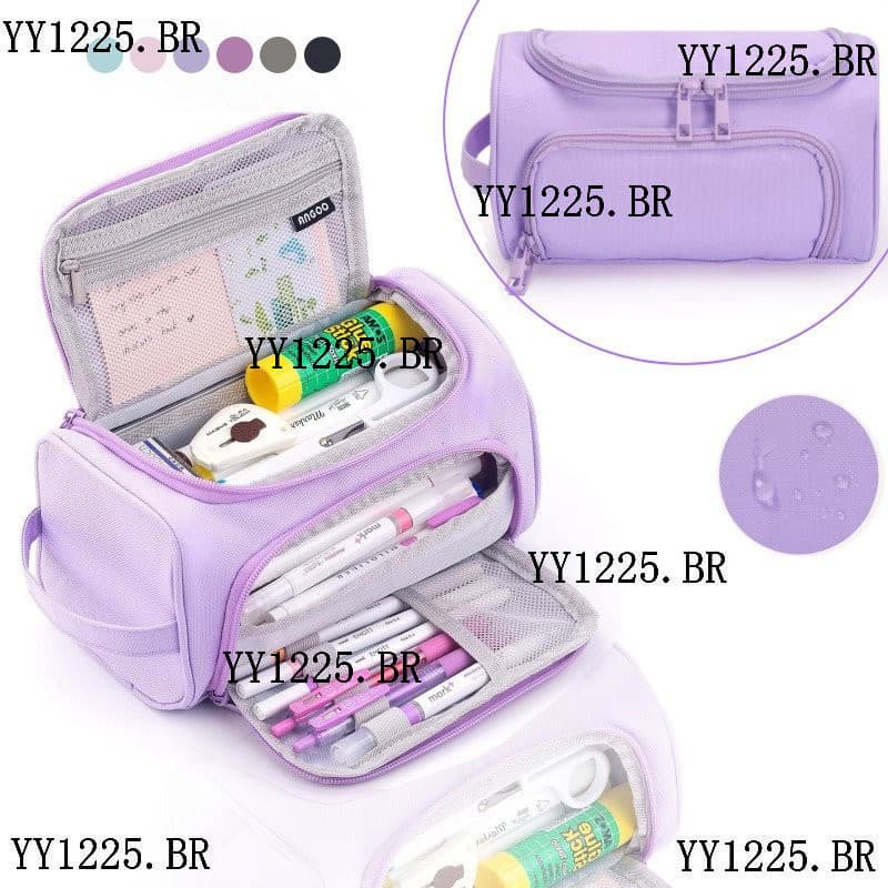 Estojo De Lápis De Grande Capacidade , Bolsa De Armazenamento E De Alta Marcador Papelaria Simples , Adolescentes , Meni